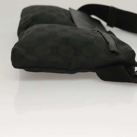 GUCCI GG Canvas Waist bag Black Silver - Picture 4 of 15
